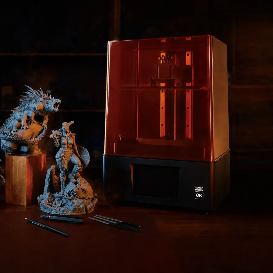 8K Dental LCD Resin 3D Printer, 218 × 123 × 235 mm Build Volume